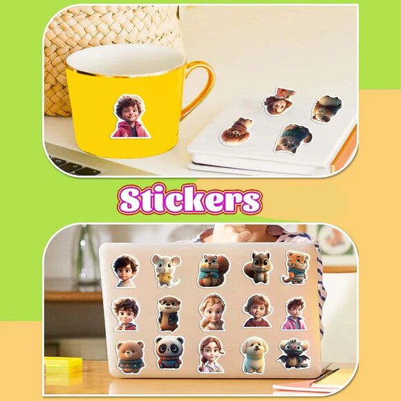 PIXAR Animal Cartoon Stickers (25 Piece) VERY VERY CUTE! - Picture 4 of 4